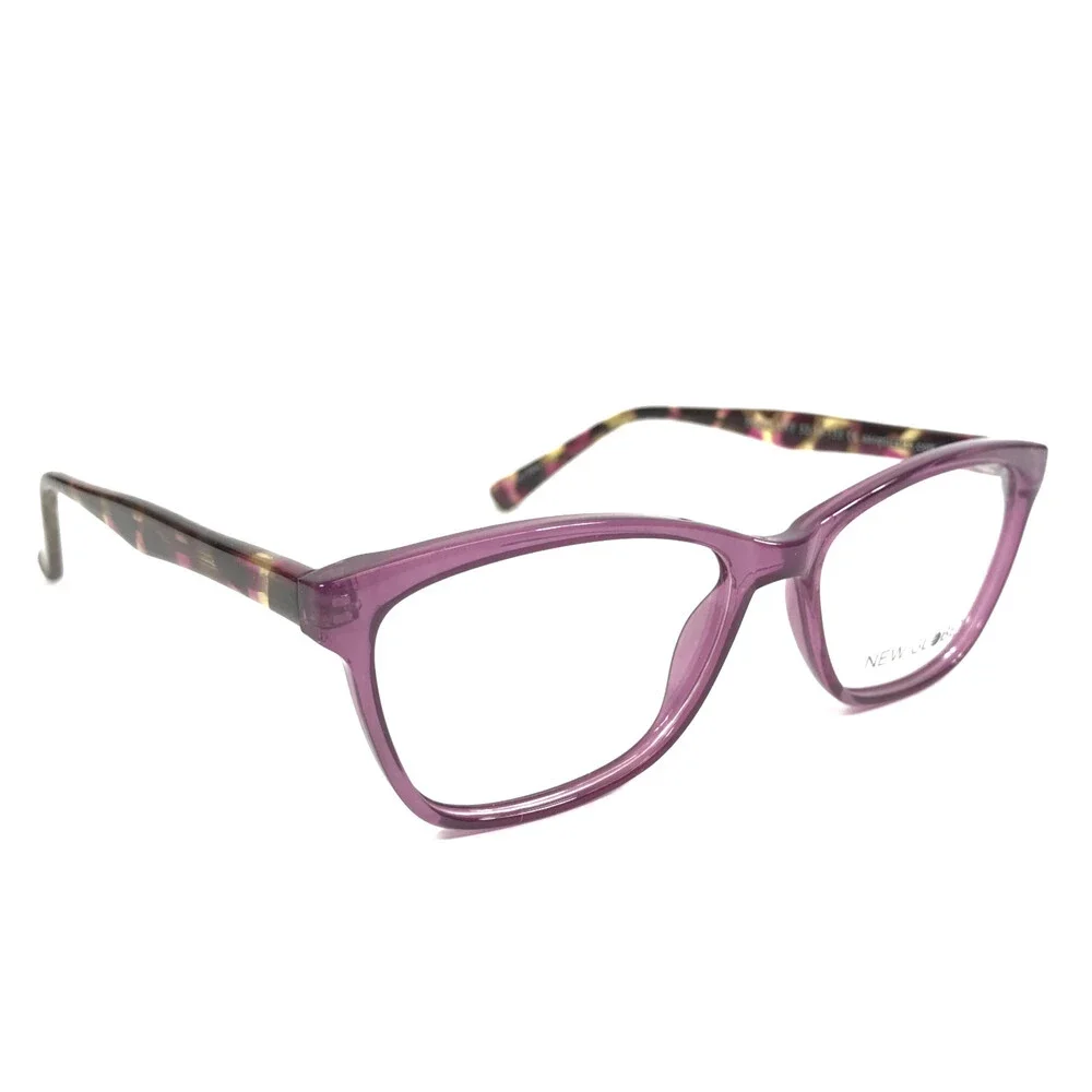 New Globe Eyeglasses Frames L4095 EGGPLANT Clear Purple Brown Tortoise 52-16-135
